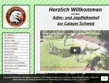 Tablet Screenshot of adlerundjagdfalkenhof.de